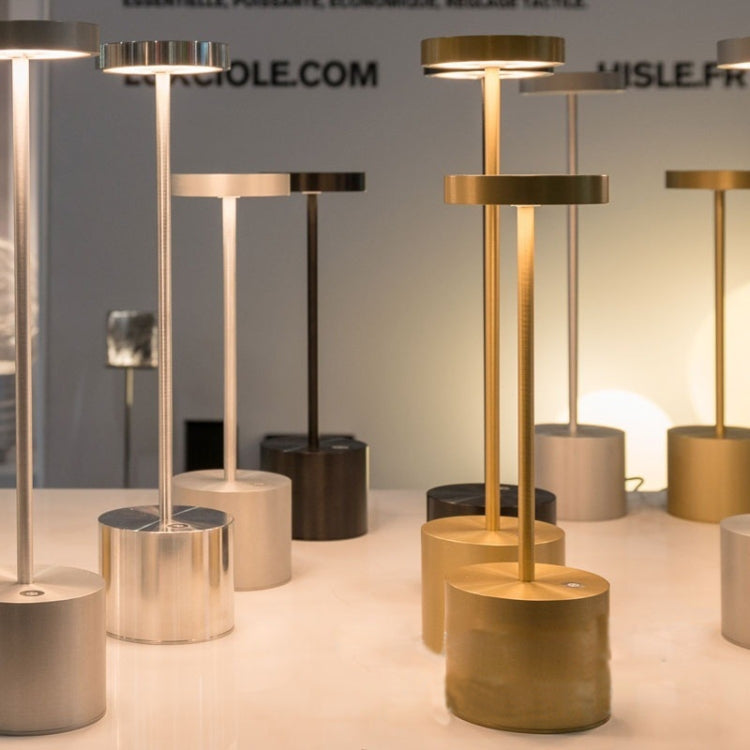 JB-TD003 I-Shaped Table Lamp Creative Decoration Retro Dining Room Bar Table Lamp, Specification: USB(Silver) by bashfashion