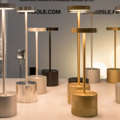 JB-TD003 I-Shaped Table Lamp Creative Decoration Retro Dining Room Bar Table Lamp, Specification: USB(Silver) by bashfashion