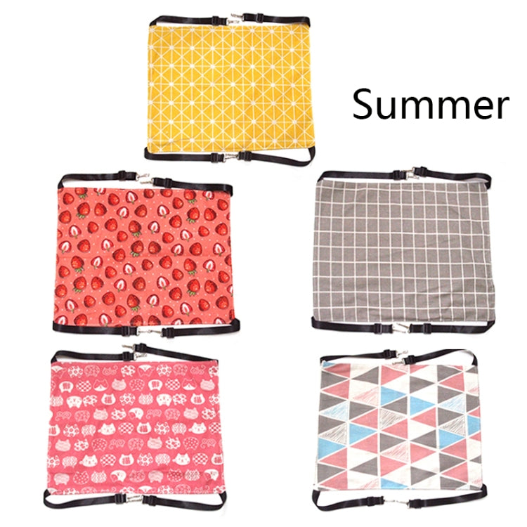 PE-160 Canvas Hanging Cat Cage Hammock Adjustable Length Swing Pet Nest, Size: S(Pink Strawberry) by bashfashion