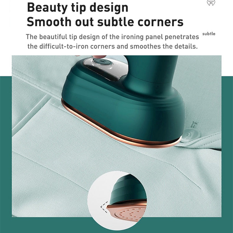 33W Handheld Electric Ironing Machine Rotatable Dry And Wet Garment Steam, Product specifications: EU Plug(Gemstone Green) by bashfashion