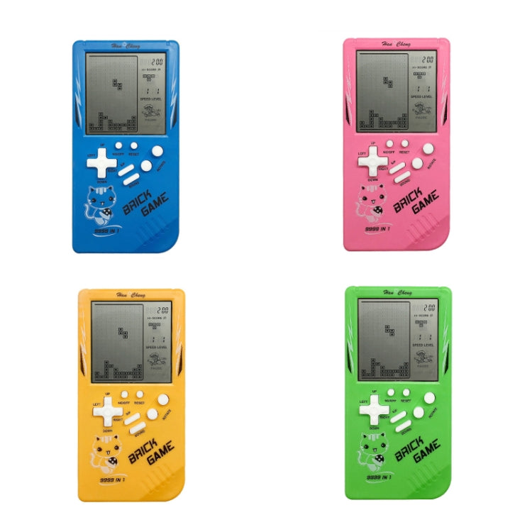 Large Screen Retro Children Handheld Game Console(Green) by bashfashion