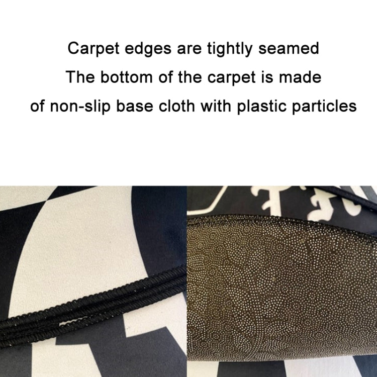 3D Stereo Rectangular Visual Geometric Living Room Carpet, Size: 80x160cm(06) by bashfashion