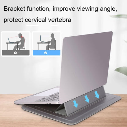 HL0066-005 Multifunctional Stand Laptop Bag, Size: 13.3-14 inches(Gray with Power Bag) by bashfashion