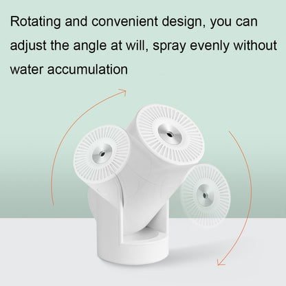 L09 USB Plug-in Rotating Colorful Night Light Humidifier(White) by bashfashion