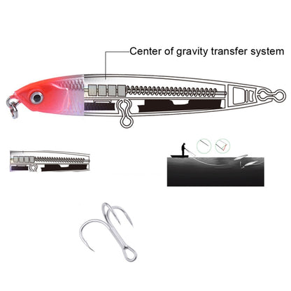 2 PCS CH79 Hard Bait Long Casting Sinking Pencil False Lure, Specification: 10.4cm 18g(5) by bashfashion