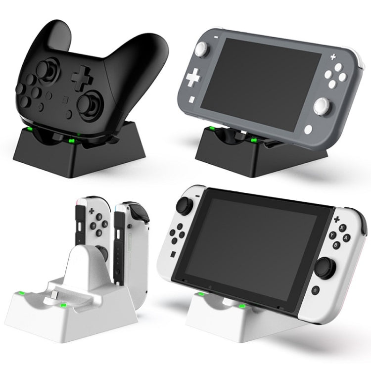 Game Console Handle Stand Charger For Nintendo Switch/Switch Oled/Switch Lite(Black) by bashfashion