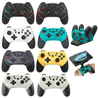 For Switch/ Switch OLED/Switch Lite Bluetooth Handle 6-axis Wireless Gamepad(Left Green Right Blue) by bashfashion