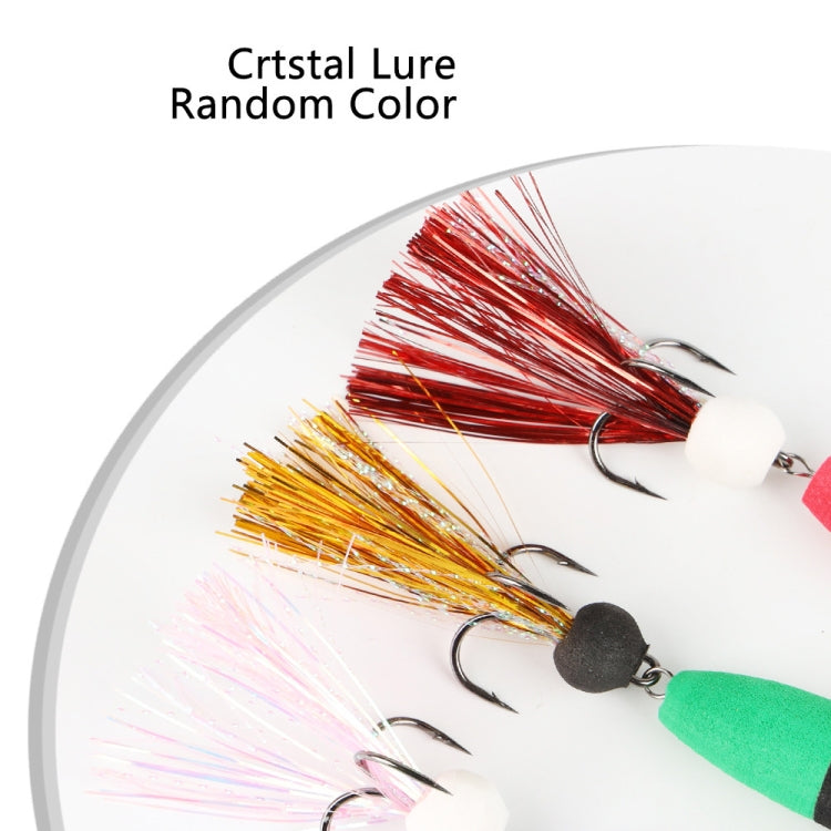 W.P.E PMG-M Foam Hook Soft Worm Bait Three Anchor Hook Fake Lures, Size: M(twenty two) by W.P.E