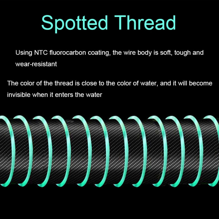 2pcs Outdoor Fishing Anti-tangle Spotted Invisible Line Set with Scale, Size: 5.4m(5.0) by bashfashion