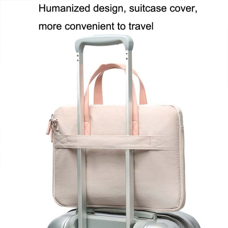 For MacBook 13.3-14 Inches MAHOO 10188 Ultra-Thin Hand Computer Bag Messenger Laptop Bag, Color: Gray+Gray Mouse Pad by bashfashion