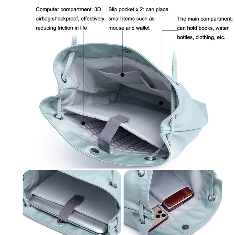 For Apple Macbook Shoulder / Handheld / Messenger Computer Bag, Size: Medium(Navy+Black Mouse Pad) by bashfashion