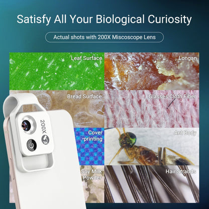 APEXEL APL-MS002CWH 200x High-Definition Children Science Education Microphone Lens With CPL(Black) by APEXEL