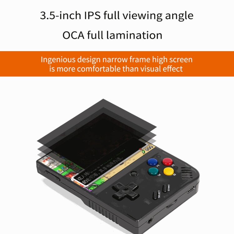 Miyoo Mini Plus 3.5 Inch IPS Screen Retro Handheld Game Console 128G 25K Games(Transparent Purple) by bashfashion