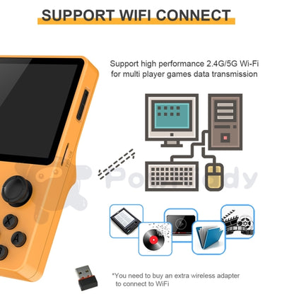 POWKIDDY RGB20S 3.5-Inch IPS Screen Retro Open Source Handheld Game Console 16GB+64GB 15,000 Games(Black) by bashfashion