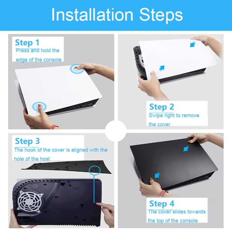 HBP-384 For Sony PS5 Digital Edition Console Protective Shell Game Console Accessories(Blue) by bashfashion