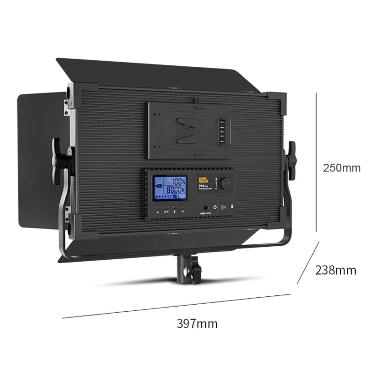Pixel P45pro High Bright Dual Color Temperature Fill Light 120W Normal Bright Studio Camera Soft Light(A Set With AU Plug Adaptor) by Pixel
