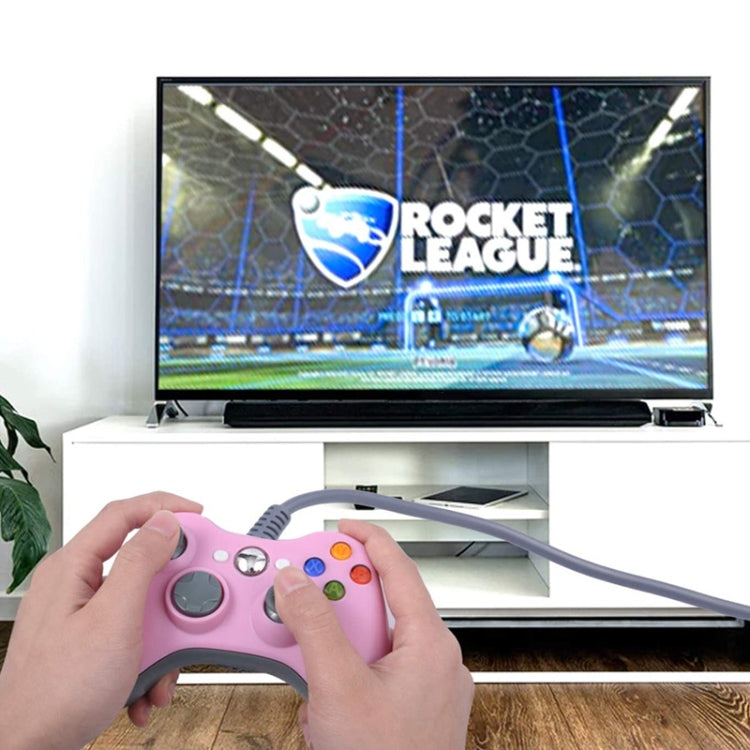 For XBOX 360 Console And PC USB Dual Vibration Wired Gamepad(Red) by bashfashion