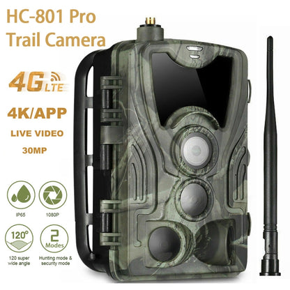 HC-801Pro 4K 4G Outdoor Hunting Camera App Remote Mobile Phone Control To View Photos And Video At Any Time, AU Plug by bashfashion