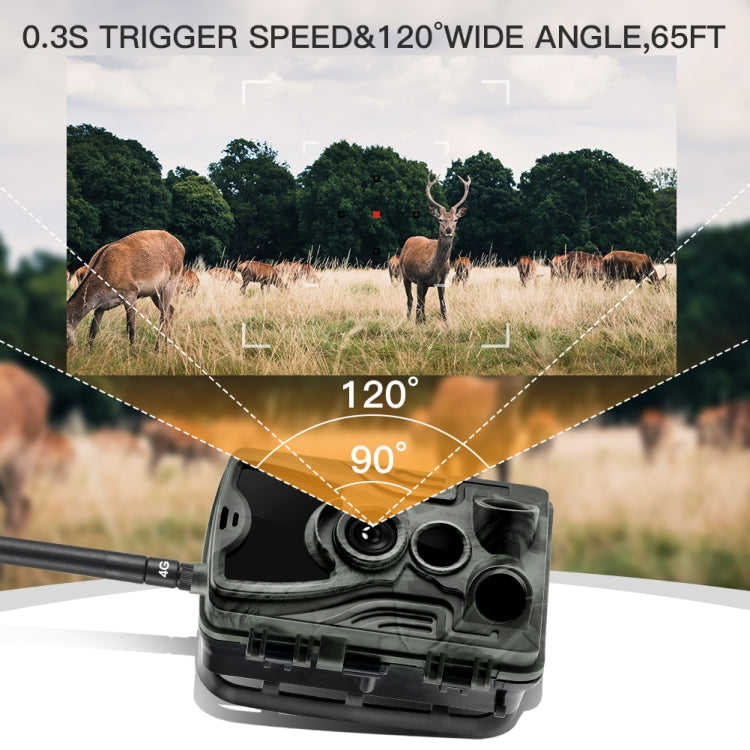 HC-801Pro 4K 4G Outdoor Hunting Camera App Remote Mobile Phone Control To View Photos And Video At Any Time, US Plug by bashfashion