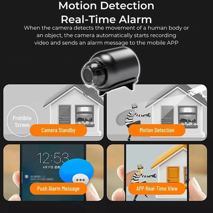2 Million Pixel HD Home Smart WIFI Remote Mini 1080P Surveillance Camera, Specification: X5+32G by bashfashion