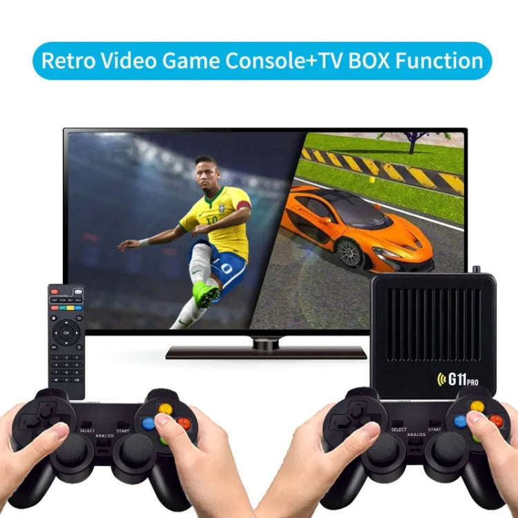 G11 PRO Game Machine TV Box Dual System HDMI HD 4K Retro Arcade, Style: 128G+Charging Handle by bashfashion
