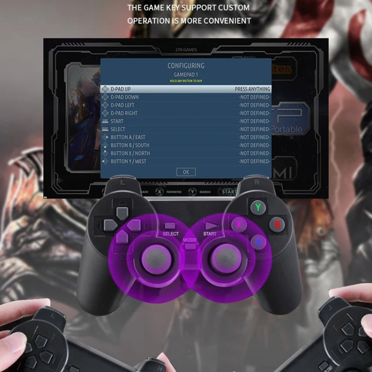 G11 PRO Game Machine TV Box Dual System HDMI HD 4K Retro Arcade, Style: 256G+Charging Handle by bashfashion