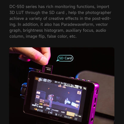 VILTROX DC550 Touch Model 5.5 Inch Camera Studio Monitors 4K HDMI 3D LUT Director Monitor by VILTROX