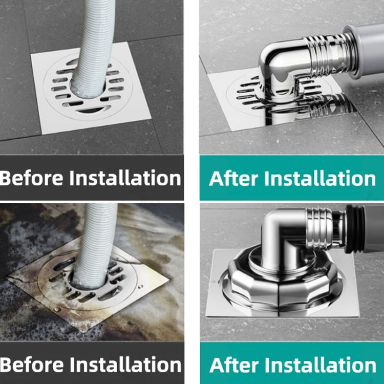 Elbow Type Washing Machine Floor Drain Joint Pipe Connector, Spec: A1 by bashfashion