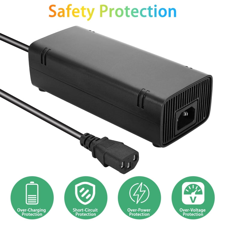 For Microsoft Xbox 360 E Console Power Supply Charger 135W 100-240V 2A AC Adapter(EU Plug) by bashfashion