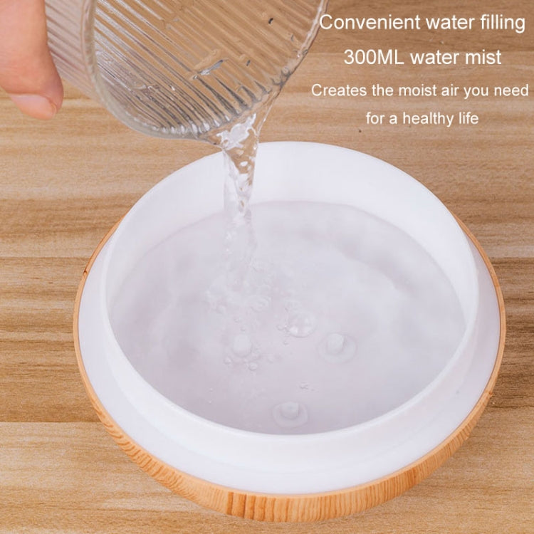 LED Light Aromatherapy Diffuser Home Small Vase Quiet Humidifier Aromatherapy Diffuser 2 In 1(Dark Wood) by bashfashion