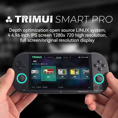 Trimui Smart Pro 4.96 Inch IPS Screen Handheld Game Console Open Source Linux System 128G(White) by Trimui