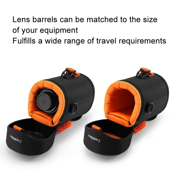 Cwatcun D157 DSLR Camera Lens Barrel Shockproof Thickened Digital Lens Bag Flip Lens Pouch, Color: Extra Large Black by Cwatcun