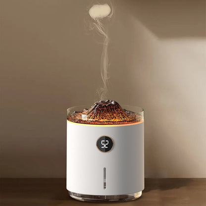 HX127 Mini Volcano Lava Aromatherapy Diffuser Small Household Atmosphere Humidifier, Color: Black by bashfashion