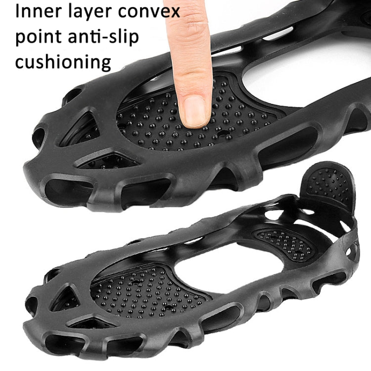 30 Point Cleats Crampons Spikes for Walking, Jogging, Hiking, Mountaineering Ice Snow Grips, Size: M(Black) by bashfashion