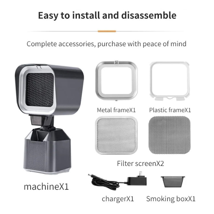 Desktop Range Hood Barbecue Small Movable Liftable Extractor Hood 2 Wind Speeds Adjust US Plug by bashfashion