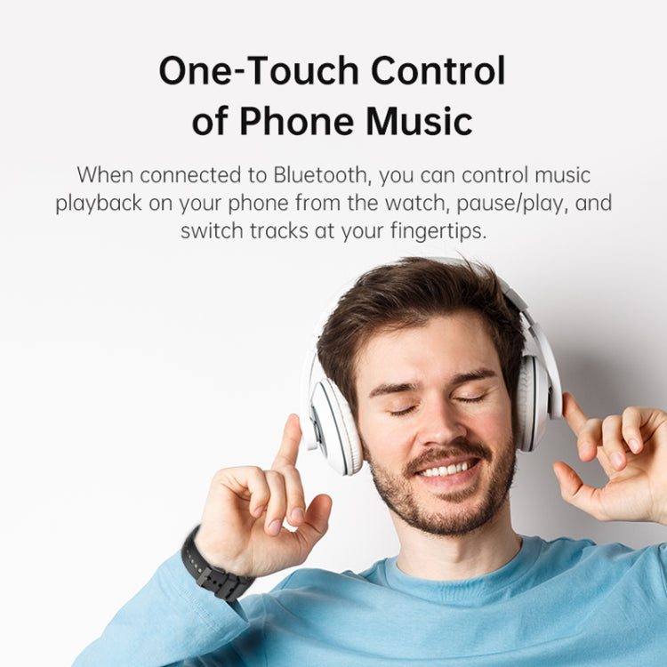 Bluetooth Talk HD Large Screen Heart Rate Oxygen Monitoring Multi-Sport Mode Smart Watch(Black) by bashfashion