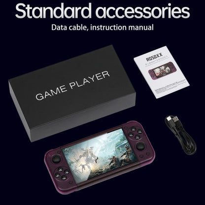 RG50XX 5-Inch Retro Handheld Game Console Linux System Built In 15000+ Games(Black) by bashfashion