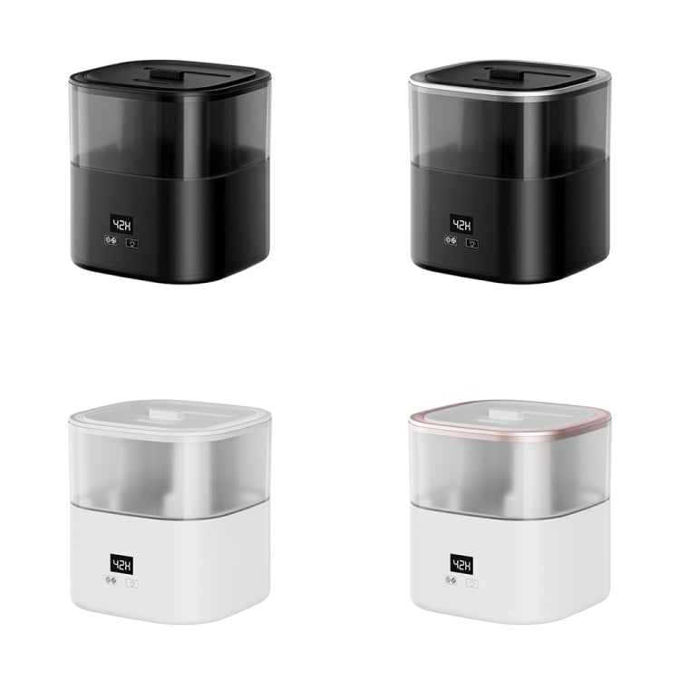 JSQ-58 1.1L large Capacity Digital Display Flame Atomization Humidifier, Color: Matt Black(US Plug) by bashfashion