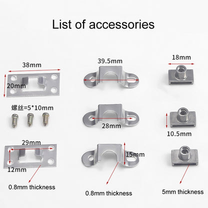 Home Office Desk Drawer Triple Connect File Cabinet Lock, Style: Front Black by bashfashion