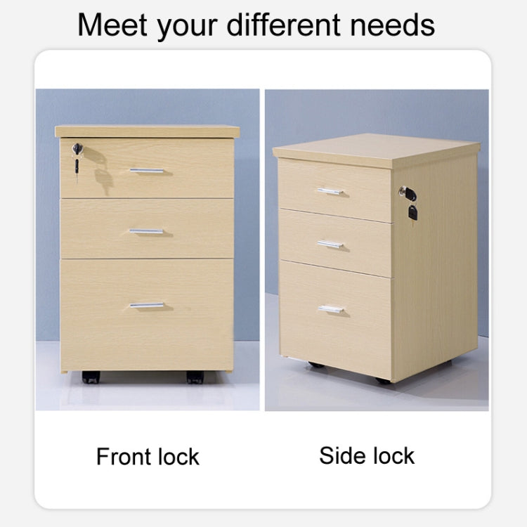 Home Office Desk Drawer Triple Connect File Cabinet Lock, Style: Front White by bashfashion