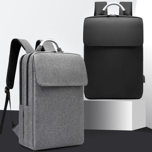 SKV BLB21282 Men Business Duty Traveling Double Shoulder Bag Lightweight Large Capacity Laptop Backpack(Gray) by SKV