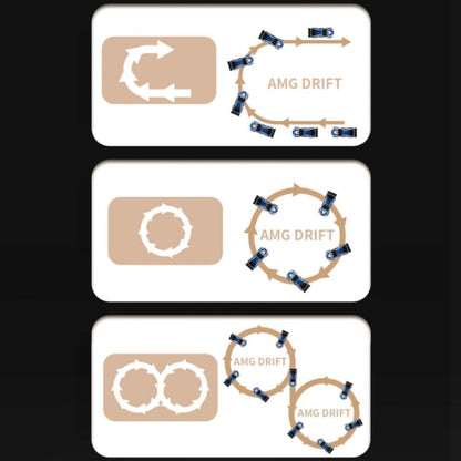 1:43 Full Scale Mini 4WD Drifting Charging Remote Control Car, Color: 4302 Blue M3 by bashfashion