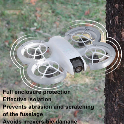 For DJI Neo CQT Impact Protection Cover + Bumper + Folding Stand + Tail Wing 4 In 1 Set(Orange) by CQT