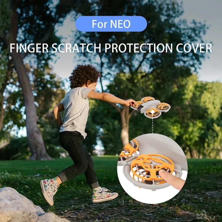 For DJI Neo CQT Drone Landing Scratch Protective Cover Prevent Finger Scratch Protective Cover Accessories, Color: Lower Black by CQT