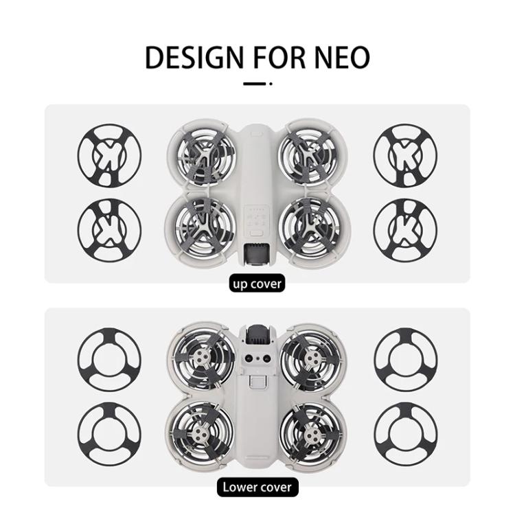 For DJI Neo CQT Drone Landing Scratch Protective Cover Prevent Finger Scratch Protective Cover Accessories, Color: Lower Gray by CQT
