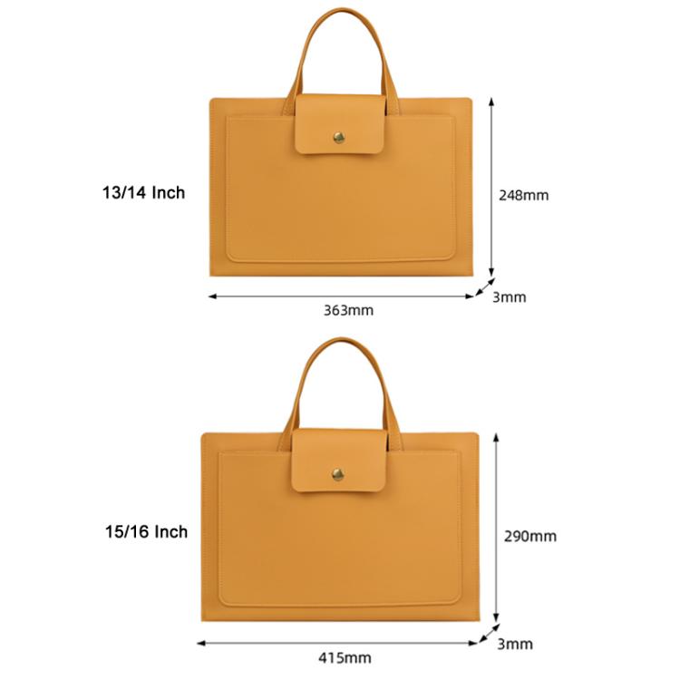 Laptop Computer Handbag For Ipad Macbook Lenovo Huawei Computer Inner Bag Briefcase, Spec: 13/14 inch(Black) by bashfashion