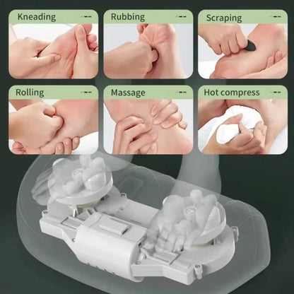 Z5 Dual-frequency Red Light Constant Temperature Hot Compress Foot Massager, Spec: US Plug(Black) by bashfashion