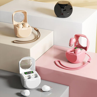 Smart ENC Noise Reduction Mini Bluetooth Earphones With Charging Compartment(White) by bashfashion