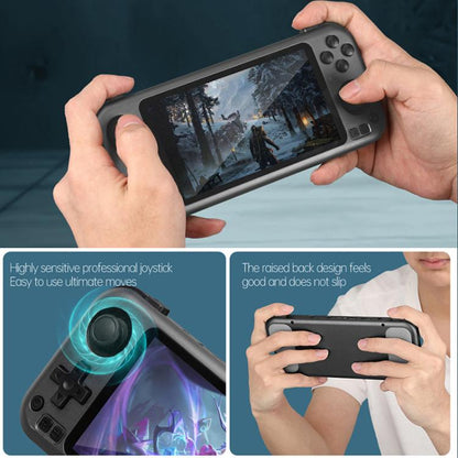 CB408 4.7-inch Touch Screen Handheld Game Console Supports WiFi Android 11 +Linux System 128G(Gray) by bashfashion