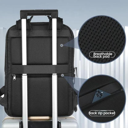 Tigernu T-B9121 17 Inch Men Expandable Waterproof Lightweight Laptop Backpack With Floating Zipper by Tigernu